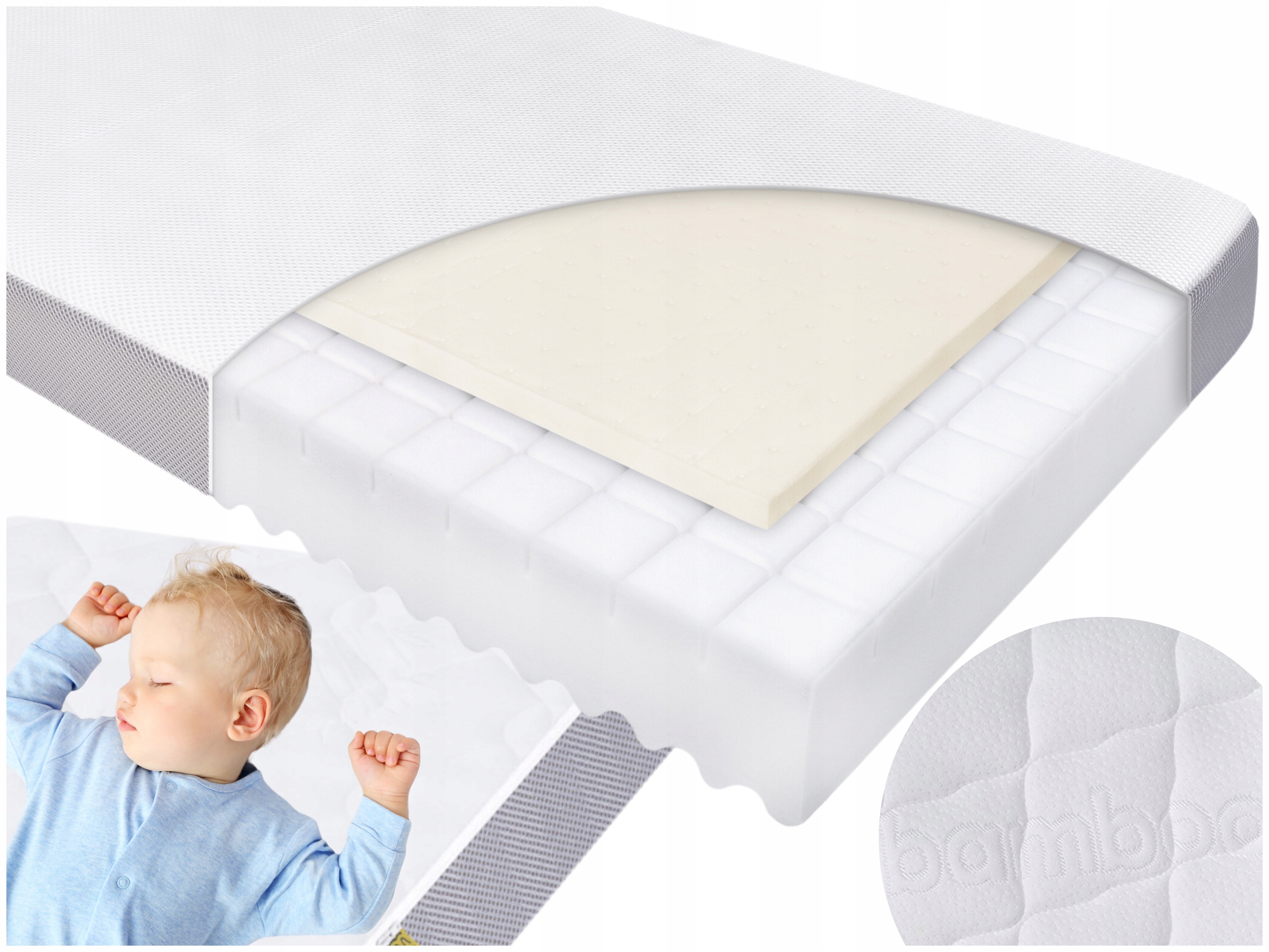 Matrac Manufaktura Stredne tvrdé matrace 120 x 60 x 11 cm